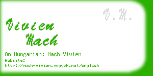 vivien mach business card